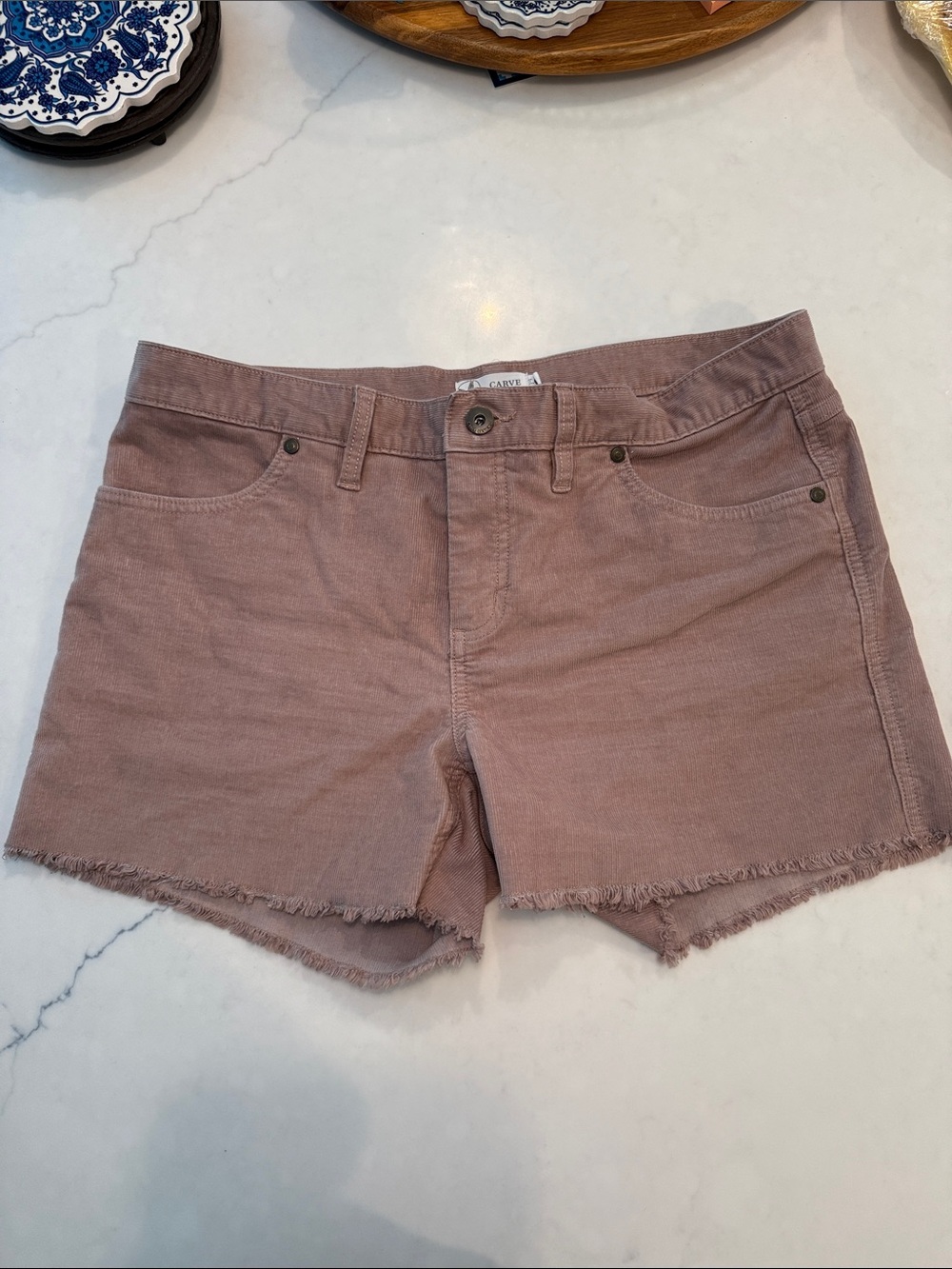 Carve Designs Corduroy Shorts Blush/Pink